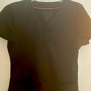 Purple Label black medium scrub set